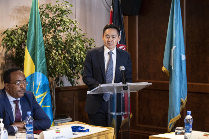 Xue Bing, l’envoyé spécial de la Chine pour la Corne de l’Afrique, à Addis-Abeba, le 20 juin 2022.
