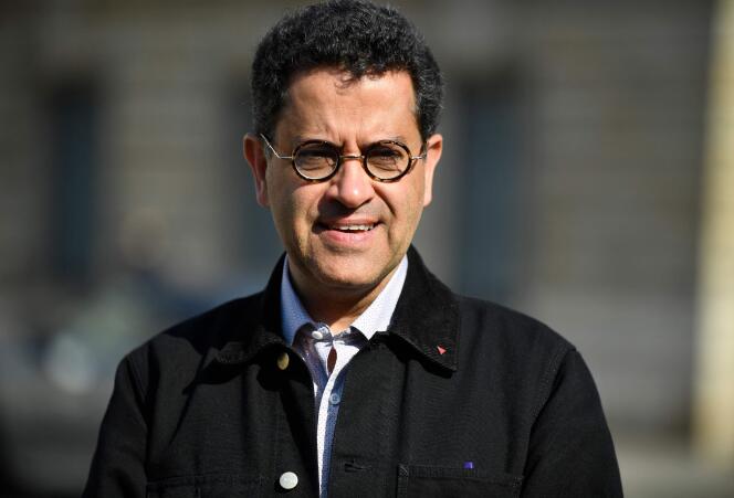 Gabriel Amard, député de La France insoumise, devant l’Assemblée nationale, à Paris, le 21 juin 2022.