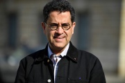 Gabriel Amard, député de La France insoumise, devant l’Assemblée nationale, à Paris, le 21 juin 2022.