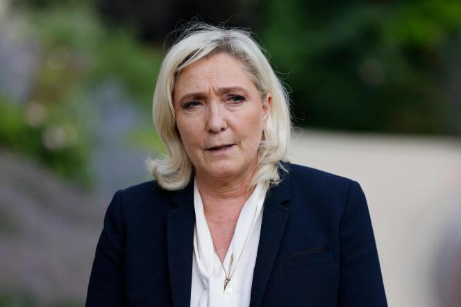Marine Le Pen in Paris on June 21, 2022.