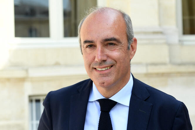 Olivier Marleix, député Les Republicains d’Eure-et-Loir, à l’Assemblée nationale, à Paris, le 22 juin 2022.