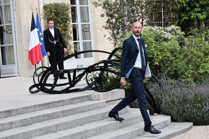 Stanislas Guérini, délégué général du parti La République en marche, après son entretien avec le président de la République, Emmanuel Macron, à l’Elysée, à Paris, le 21 juin 2022.