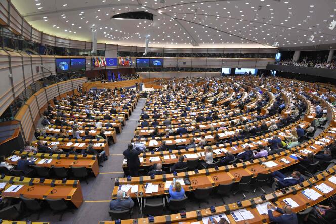 The European Parliament, in Brussels, on June 22, 2022.