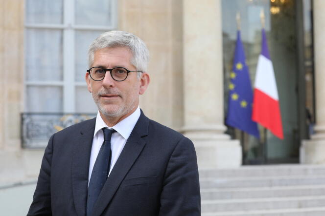 El Ministro Delegado de Salud y Prevención, Frédéric Valletoux, en el Elíseo, el 18 de septiembre de 2018.