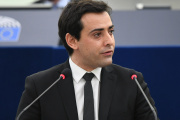 Stephane Séjourné, the president of the 'Renew Europe' group in the European Parliament, in Strasbourg, on January 19, 2022.