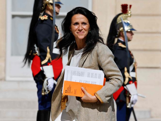 Chrysoula Zacharopoulou, en el Palacio del Elíseo, 10 de junio de 2022.