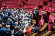 The new deputies of the 16th legislature - among them Marine Le Pen (RN) - make their entrance to the Palais-Bourbon, in Paris, on June 22, 2022.