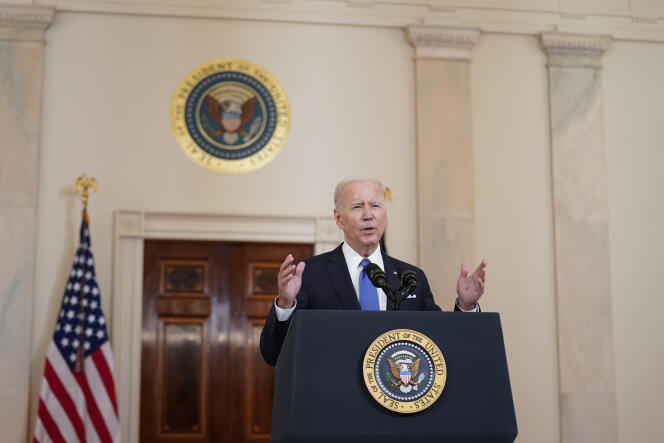 President Joe Biden speaks at the White House in Washington, Friday, June 24, 2022, after the Supreme Court overturned Roe v. Wade.