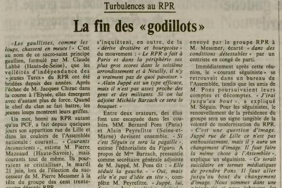 Archive « Le Monde » du 18 juin 1988.