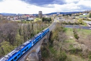 A passenger train in Issoire (Puy-de-Dome), April 9, 2022.