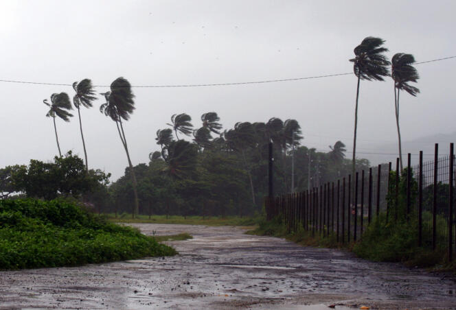 Un cyclone sur Tahiti, en 2010.
