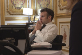 Emmanuel Macron, à l’Elysée, à Paris, en 2022.