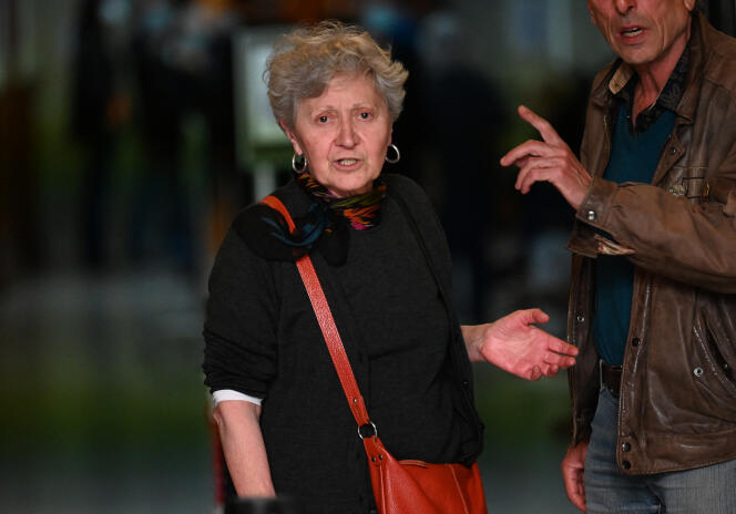 Marina Petrella, former member of the Red Brigades, before a hearing at the Paris Appeals court, April 20, 2022.