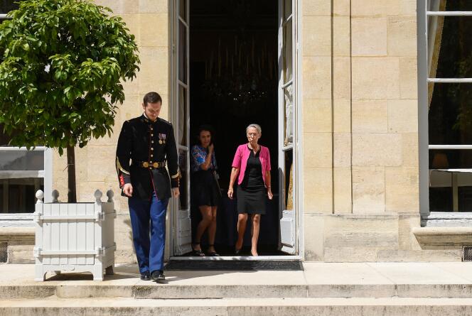 La première ministre, Elisabeth Borne, à Matignon, à Paris, le 29 juin 2022.