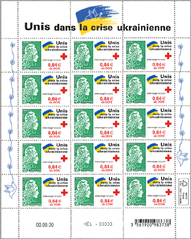 Un timbre « Marianne » au profit de l’Ukraine