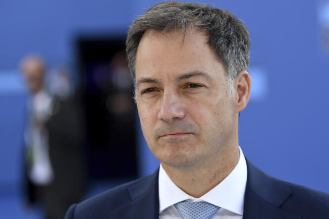 Belgian Prime Minister Alexander De Croo at the United Nations summit in Madrid.  June 30, 2022. 