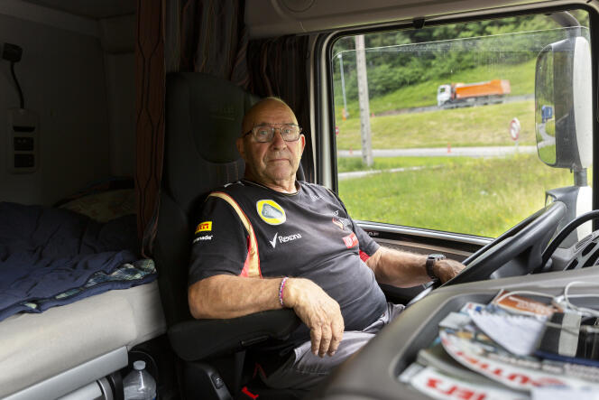 Claude Avril au Relais du Chatelard, à Passy (Haute-Savoie) sur l’autoroute du Mont-Blanc, le 9 juin 2022. 