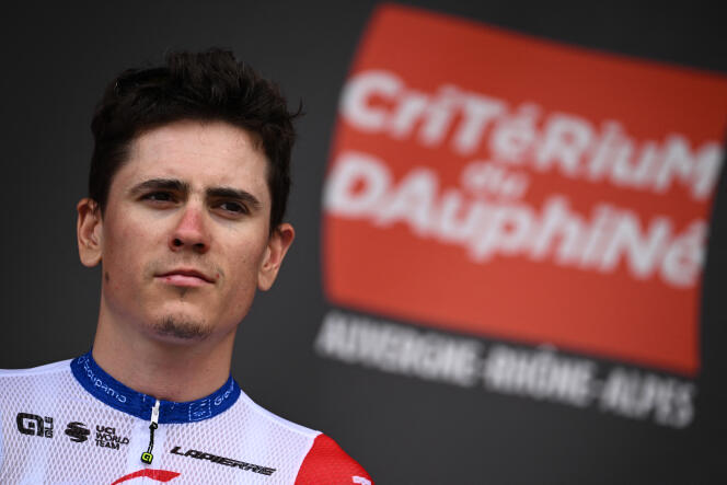 David Gaudu au départ de la première étape du Critérium du Dauphiné à La Voulte-sur-Rhône (Ardèche), le 5 juin 2022.