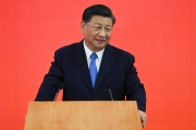 Chinese President Xi Jinping before the 25th anniversary of the former British colony's handover to Chinese rule in Hong Kong on June 30, 2022.