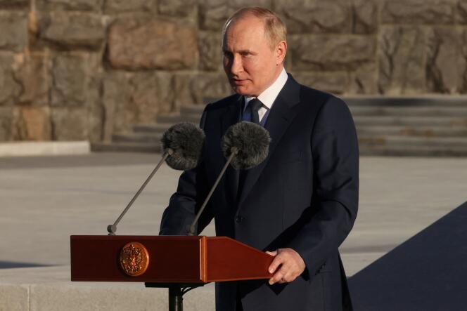Le président russe Vladimir Poutine à Moscou, le 30 juin 2022. 
