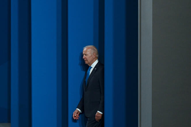 Le président des Etats-Unis, Joe Biden, au sommet de l’OTAN, à Madrid, le 29 juin 2022.