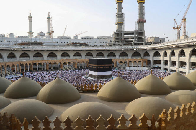 L’Arabie saoudite s’apprête à recevoir près d’un million de pèlerins. Mosquée al-Harâm, le 1er juillet 2022.