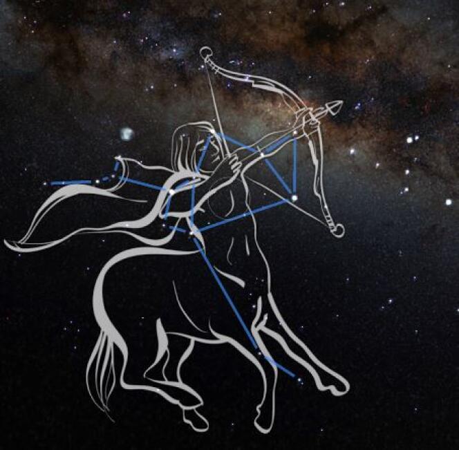 Skyview Lite affiche les constellations en superposition au dessus des étoiles.
