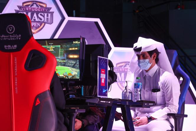 Lors du Virtuocity Smash Open 2022, compétition autour du jeu « Super Smash Bros. Ultimate » organisée à Doha, au Qatar, en mars 2022.