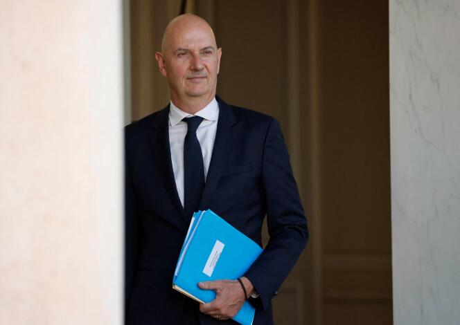 Roland Lescure, nouveau ministre délégué à l’industrie, à l’Elysée le 4 juillet 2022.