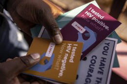 Social workers get pamphlets ready in Soshanguve, Pretoria, South Africa on July 01, 2022. Gulshan Khan / Le Monde