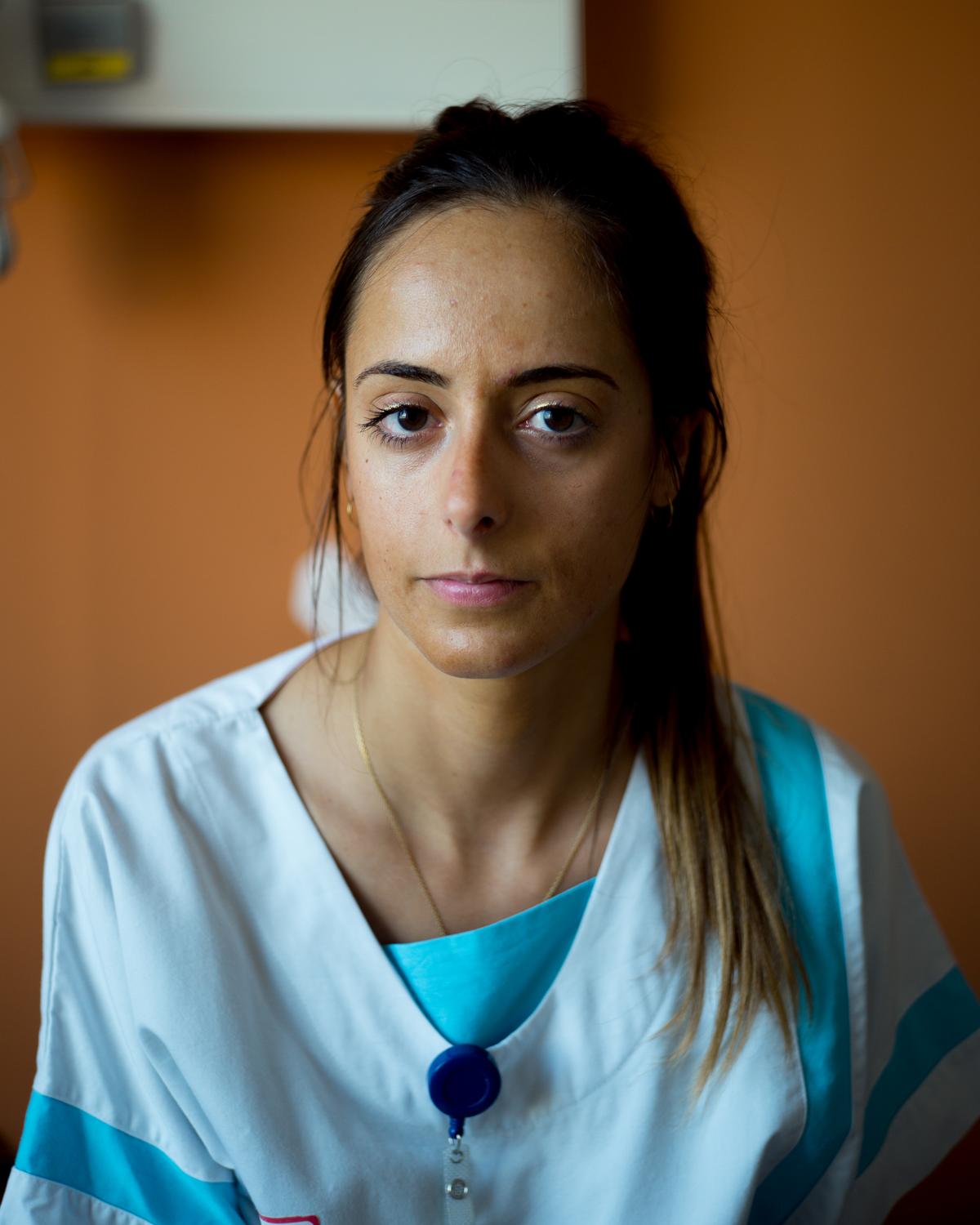 Coline Boucher, infirmière aux urgences de l’hôpital de la Source, à Orléans, le 15 juin 2022.