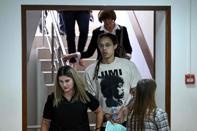 Britney Grenier appeared on July 1 in a court near Moscow for her trial, which was finally postponed to Thursday, July 7.
