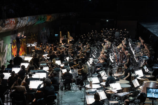 « Résurrection » de Gustav Mahler, direction musicale Esa-Pekka Salonen, mise en scène Romeo Castellucci le 3 juillet au Festival d’Aix-en-Provence 2022.