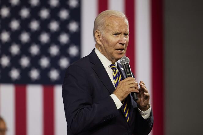 US President Joe Biden took action Friday, July 8, 2022, to protect the personal data of women seeking abortions.  Here in Cleveland, July 6.