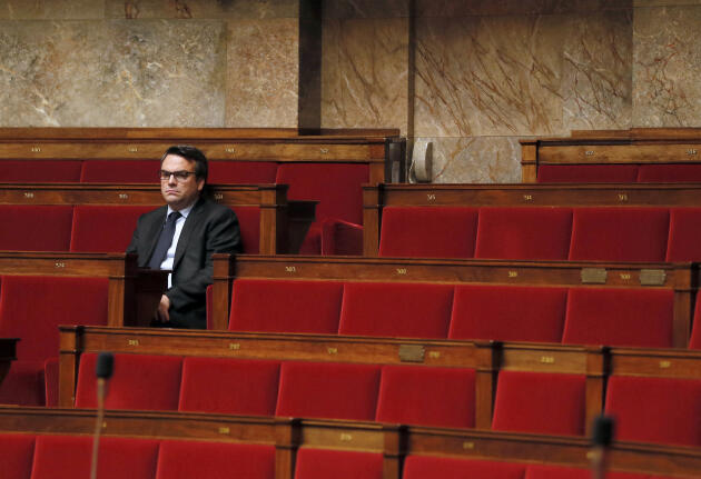 Thomas Thévenoud, député socialiste de Saône-et-Loire, à l’Assemblée nationale, en novembre 2014.

