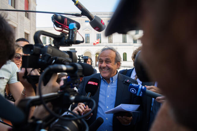 Michel Platini in Bellinzona, Switzerland, on July 8, 2022