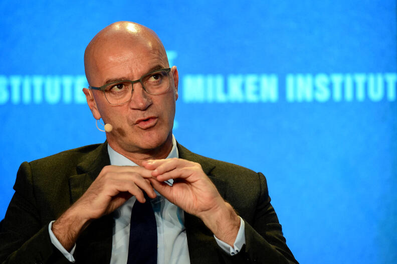 Joachim Fels, Managing Director and Global Economics Advisor, Pimco, speaks on the panel "Monetary Policy: Out of Ammunition?" at the 2016 Milken Institute Global Conference in Beverly Hills, California on May 3, 2016. (Photo by FREDERIC J. BROWN / AFP)