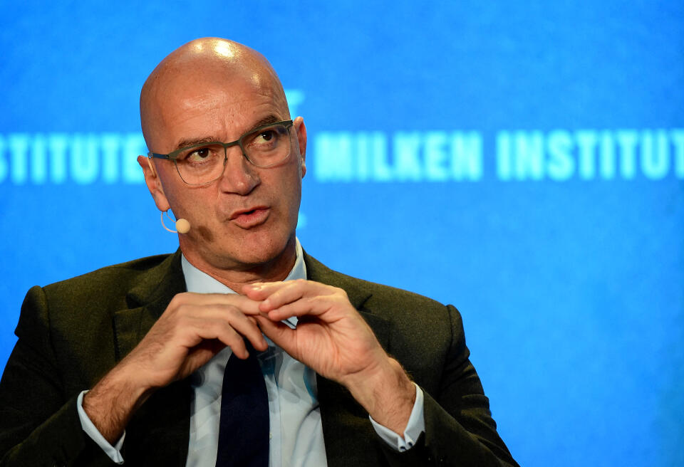 Joachim Fels, Managing Director and Global Economics Advisor, Pimco, speaks on the panel "Monetary Policy: Out of Ammunition?" at the 2016 Milken Institute Global Conference in Beverly Hills, California on May 3, 2016. (Photo by FREDERIC J. BROWN / AFP)