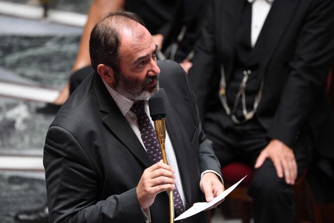 El Ministro de Salud, François Braun, en la Asamblea Nacional, martes 12 de julio de 2022.