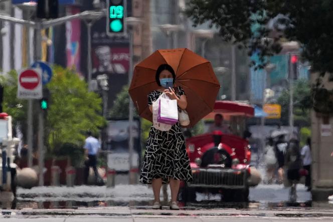 Dans une rue de Shanghaï, le 13 juillet 2022.