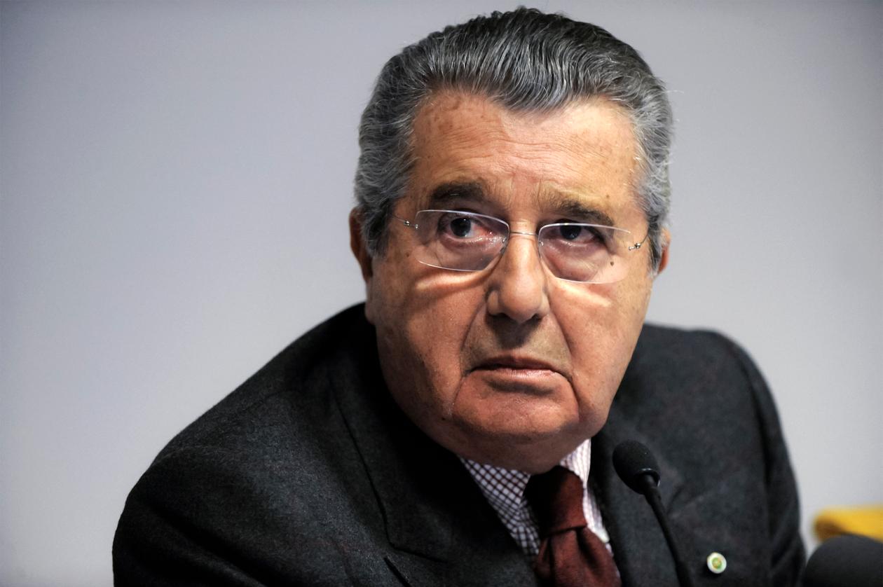 L’Italien Carlo De Benedetti, ancien chef d’entreprise et magnat de la presse, à Milan (Italie), en janvier 2009.