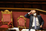 Federico D’Inca, le ministre italien chargé des relations parlementaires, au Sénat, à Rome, le 14 juillet 2022.