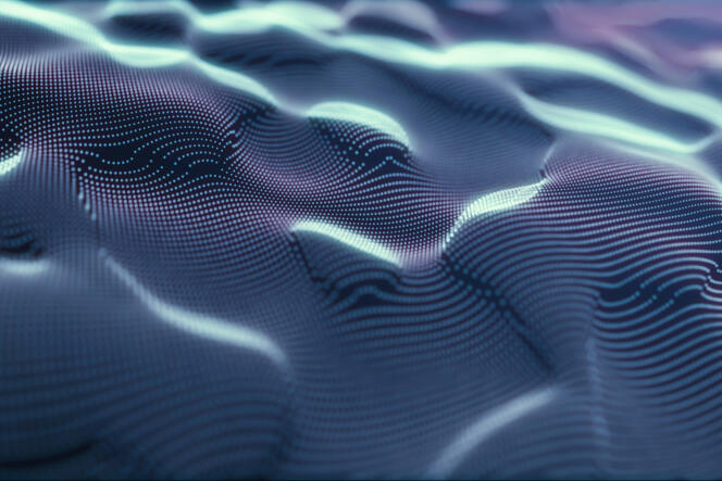 llustration 3D du bruit de la goutte d’eau. 
