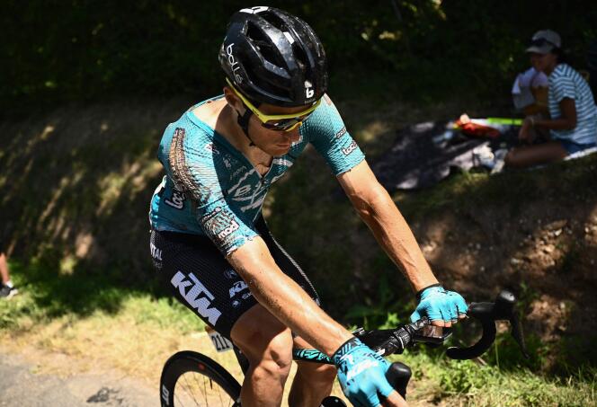 Franck Bonnamour, de l’équipe B&B Hotels-KTM, lors de la 15e étape du Tour de France, entre Rodez et Carcassonne, le 17 juillet 2022.
