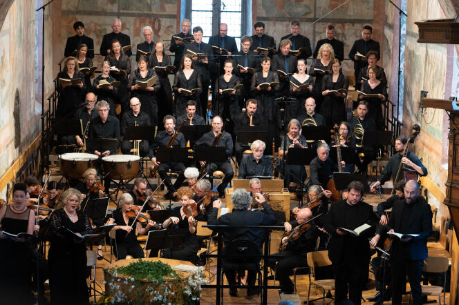 « Missa in tempore belli », de Haydn, sous la direction de René Jacobs, en ouverture du Gstaad Menuhin Festival (Suisse), le 15 juillet 2022.