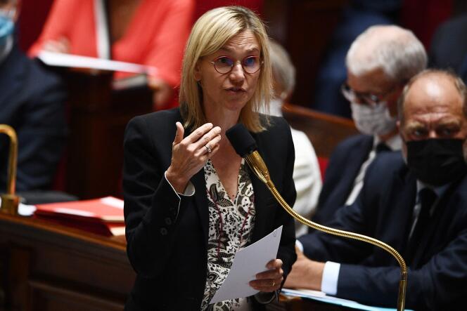 Agnès Pannier-Runacher, le 19 juillet 2022, devant les députés à l’Assemblée nationale.