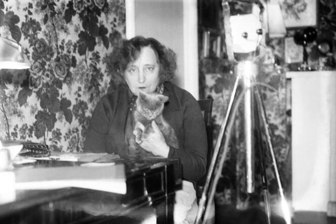 Writer Colette (Sidonie-Gabrielle Colette 1873-1954), in Paris, in 1940.