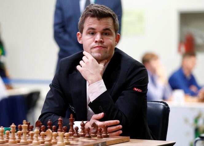 Le champion du monde d’échecs Magnus Carlsen, en 2018.