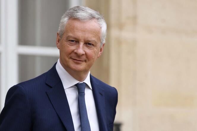 Le ministre de l’économie, Bruno Le Maire, le 20 juillet 2022 à l’issue du conseil des ministres à l’Elysée, à Paris.