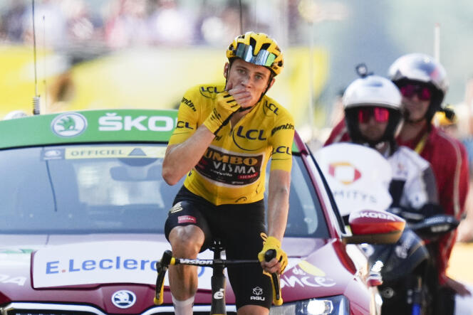Jonas Vingegaard ha vinto ad Hautacam, arrivo della 18a tappa del Tour de France, giovedì 21 luglio.